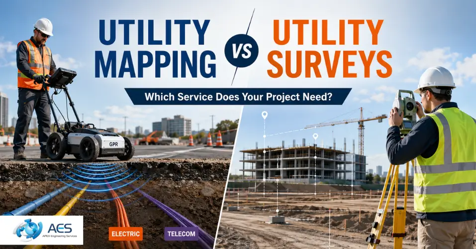 Utility Mapping vs Utility Surveys: Which Service Does Your Project Need?